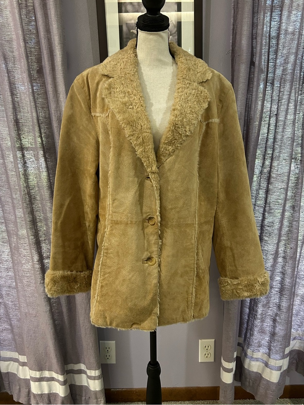 Vintage St. John’s Bay Sherpa Suede Coat